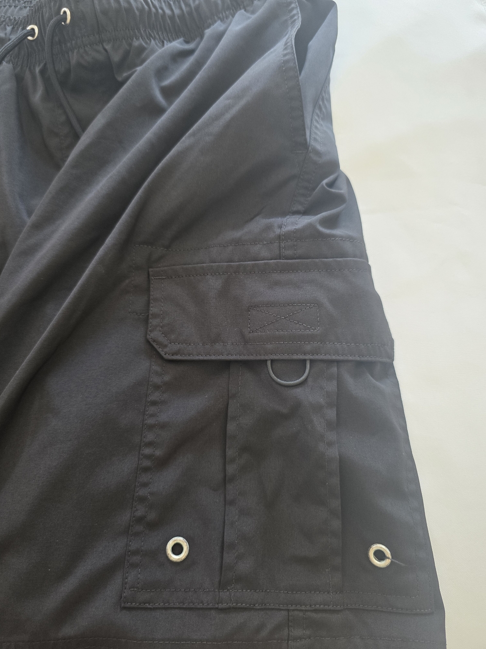 George Black Elastic Waist Cargo Swim Shorts Size L - Picture 4 of 7